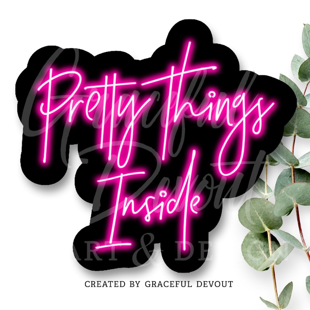 Pretty Things Inside - 2” (96ct) Stickers